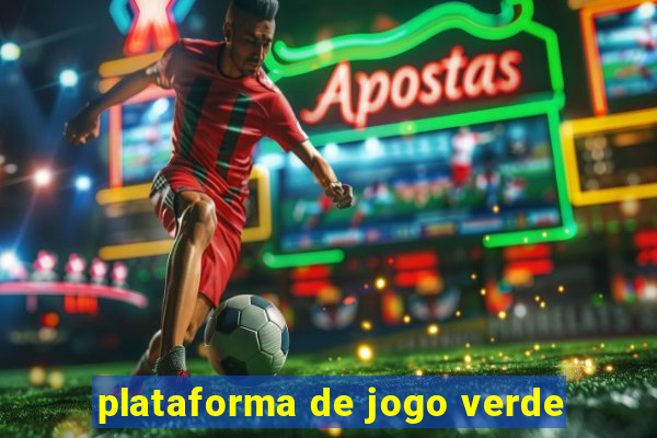 plataforma de jogo verde